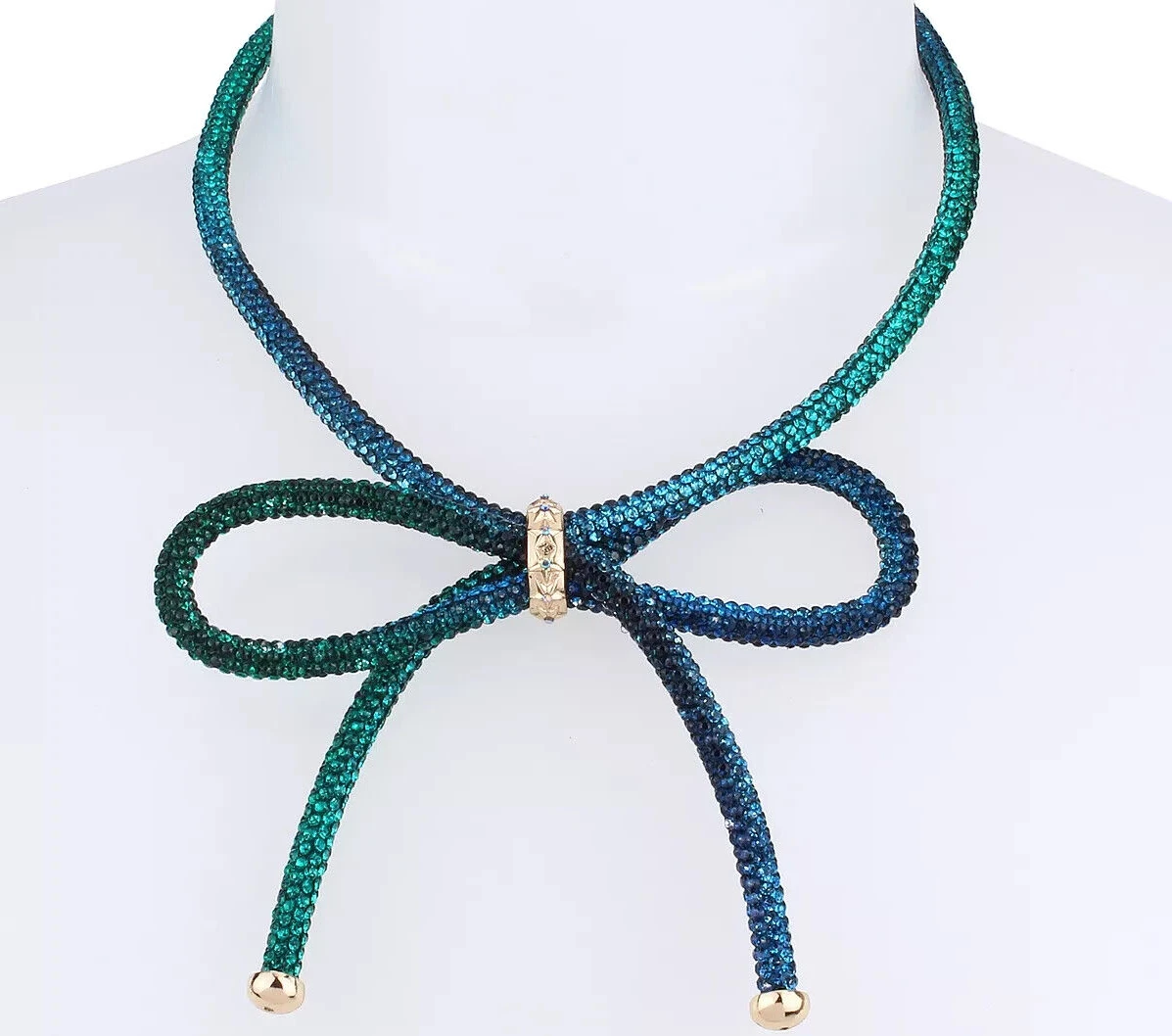 Betsey johnson mesh bow necklace clearance