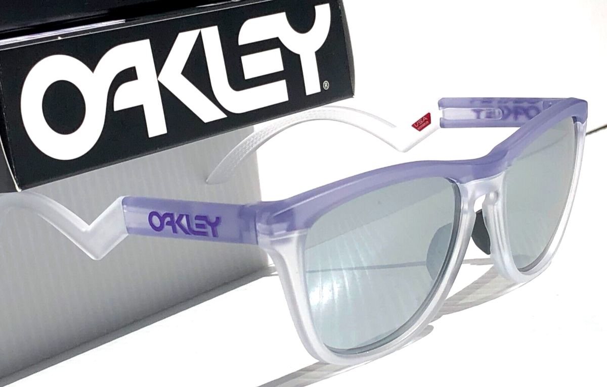 Oakley FROGSKINS Hybrid Mt Lilac & Clear POLARIZED Galaxy Chrome
