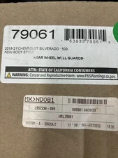 Husky 79061 Rear Wheel Well Guards-Black