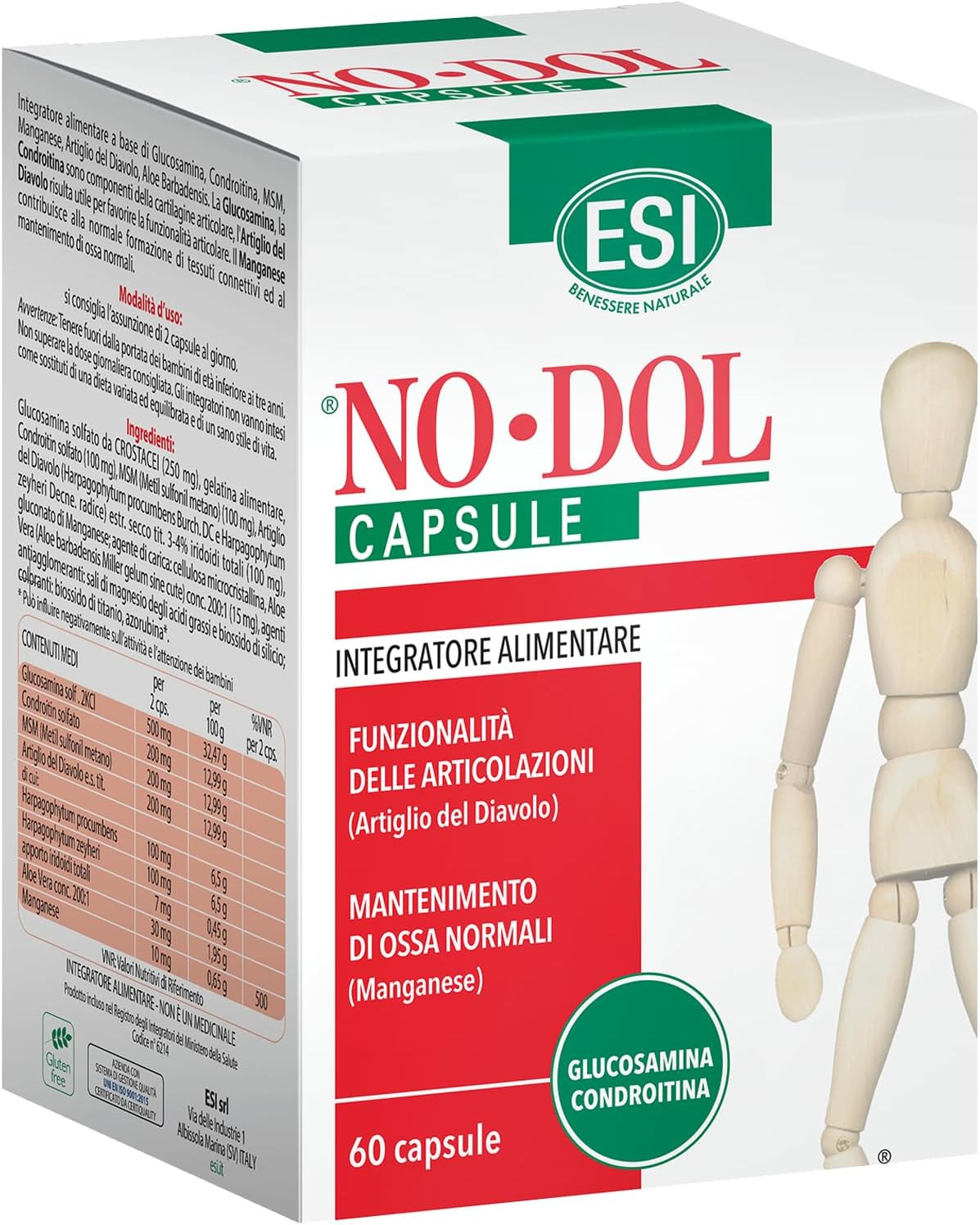 Integratore Articolazioni ESI No-Dol 60cps - Performance e Recupero