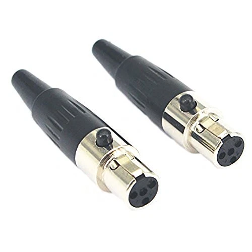 2/4X Mini XLR TA4F 4-Pin Buchse Audio Stecker Mikrofon Kabel Buchse Adapter - Bild 10 von 11