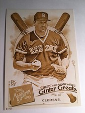 2019 Topps Allen & Ginter Ginter Greats 5x7 Roger Clemens Red Sox 6 /10