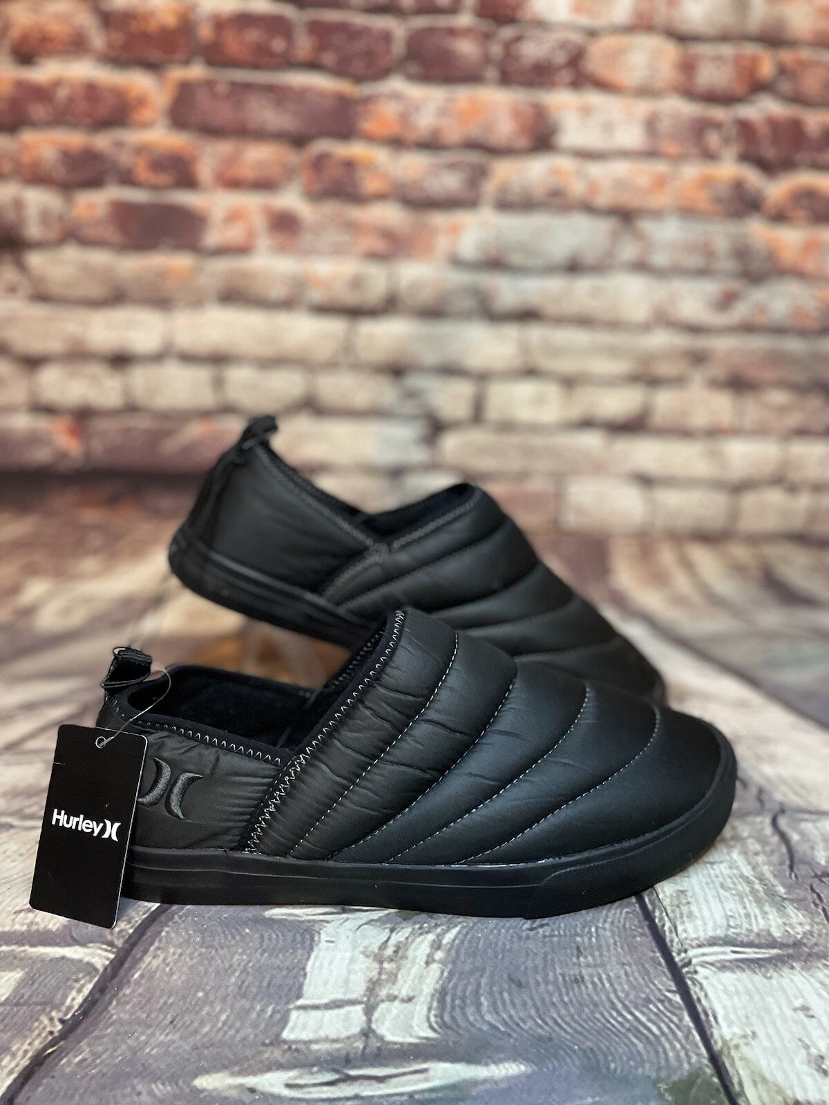 Mocassino slip on Hurley Puff Chukka nero realizzato da Nike da uomo taglia 8 5