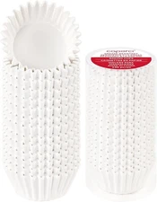 Caperci Heavy Duty Standard White Cupcake Liners 150 Baking Cups Grease-Resist 1