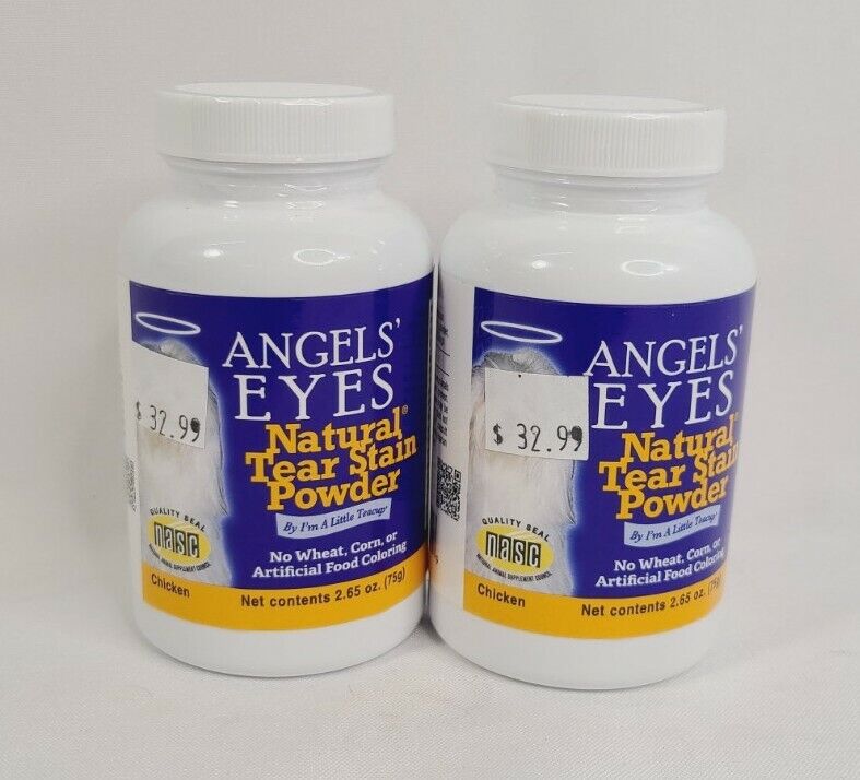 2 ANGELS' EYES Natural Tear Stain Powder 2.65 OZ 75g Chicken