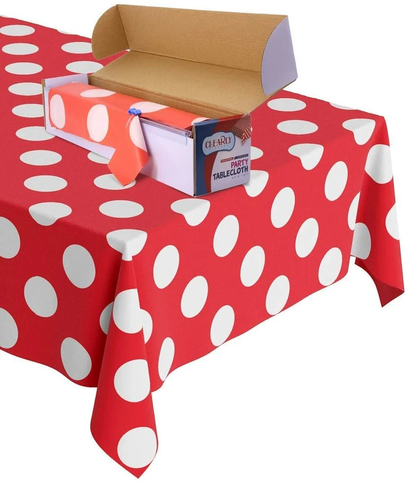ClearlyElegant: Bonito diseño de lunares, fiesta/evento, rollo de mantel con cortador. Foto 3 de 4