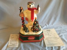 1994 Coca Cola Animation Collection "ALWAYS COOL" Polar Bear, lights, motion NIB