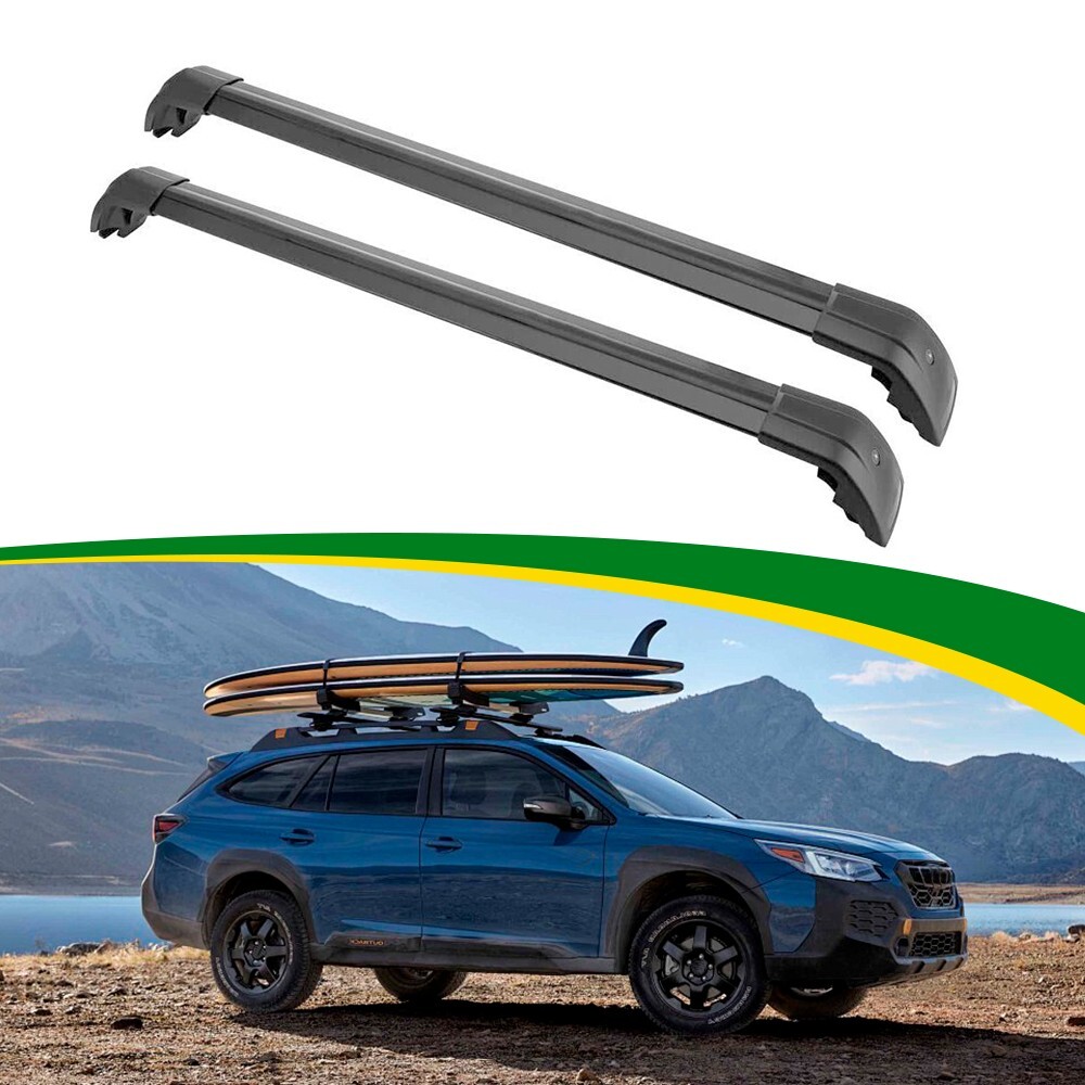 2Pcs Roof Rail Rack Cross Bar Crossbar Fits for Subaru Outback