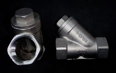 STAINLESS STEEL Y STRAINER 1'' NPT PIPE YS-100