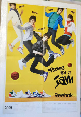 SHINee [ Official Big Poster ] Reebok Jonghyun Onew Key Minho