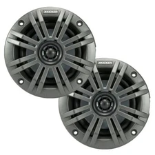 Kicker KM42, KM 4" Marine Coaxial Speakers w/ 1/2- Inch (13mm) Tweeters,