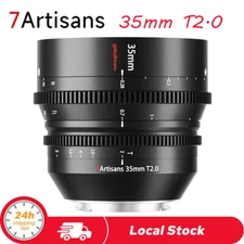 New 7artisans 35mm T2.0 Large Aperture Cine Lens Compatible for Leica L Mount