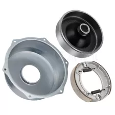 Rear Brake Drum & Cover & Shoe Spring Kit for Yamaha Kodiak 400 YFM400F 4x4 2003