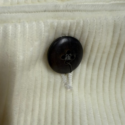 Faconnable Corduroy Pants Made in Italy Cotton Ivory 38x26 - Picture 9 of 9