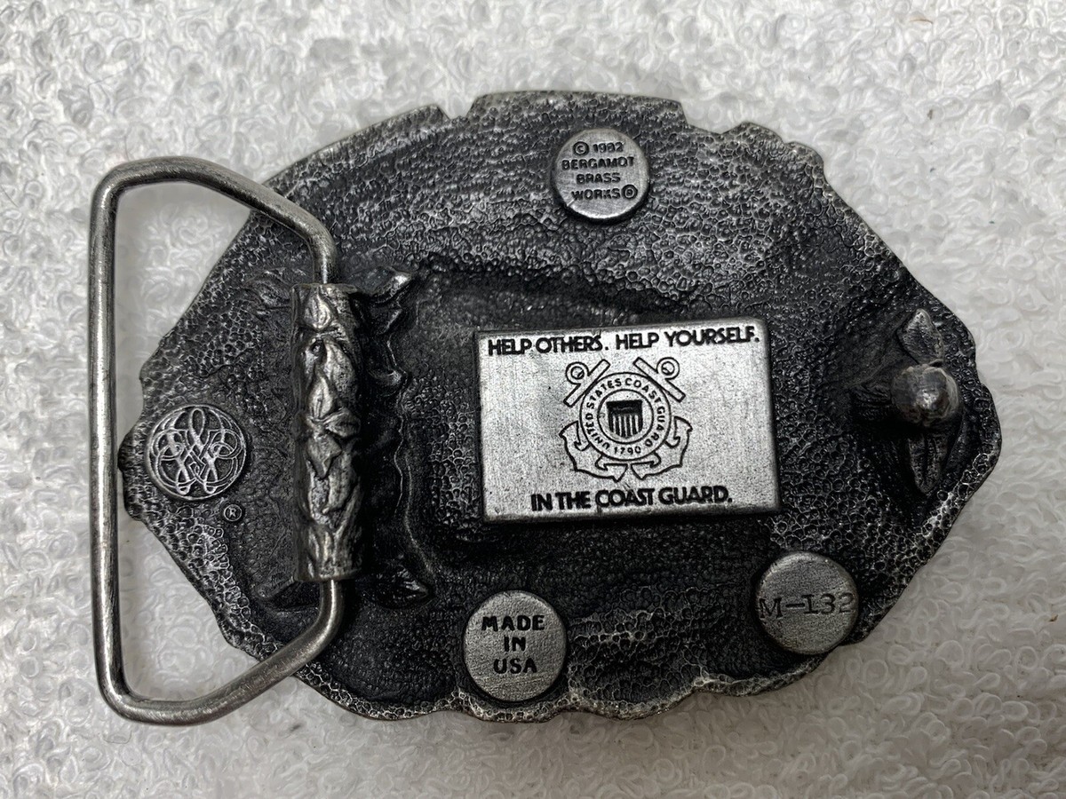 1981年製　BERGAMOT BRASS WORKS バックルベルト 未使用 1981 Proud To Be An American Bergamot Brass Works Belt