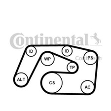 Continental Ctam 6PK2271K1 Keilrippenriemensatz für Mercedes-Benz W204 W210