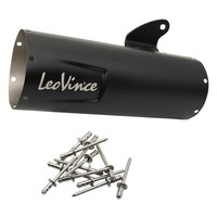EndschalldäMpfer LeoVince SchalldäMpferhüLle Auspuffanlage Schwarz 300Mm Rechts