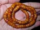 Buddhist 108 Drum Shaped Miter Cut Yak Bone Mala Prayer Rosary Beads (p8)
