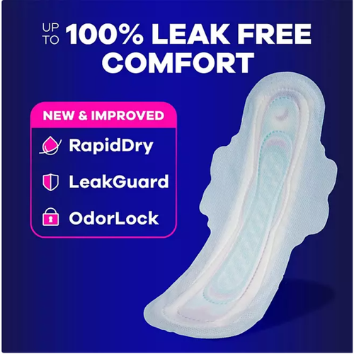 Always Ultra Thin Extra Heavy Overnight Pads with Wings Size 5 72 ct - 第 4/5 張圖片
