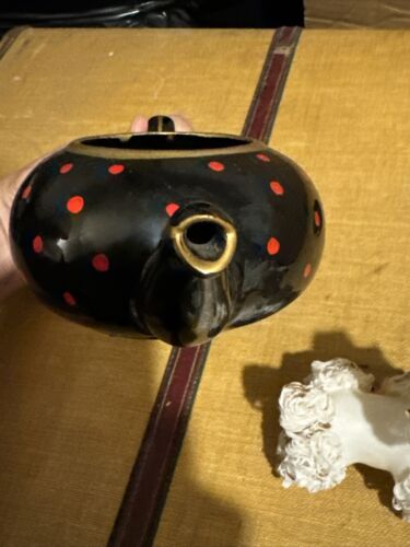 Antique Lace Poodle And Matching Ceramic Teapot, Creamer And Cup Never Used - Picture 17 of 24