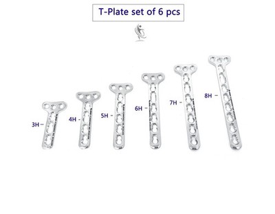 Veterinary Small locked 3.5mm T- Plate lot of 10pcs SS