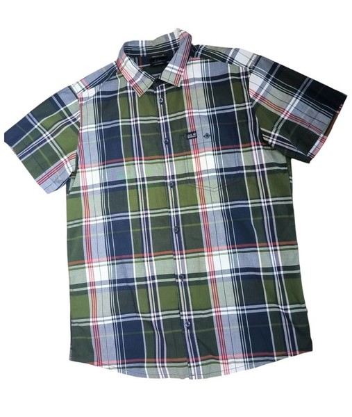 Men Jack Wolfskin Shirt Khaki Cotton 38 / M / 46 #9DLE