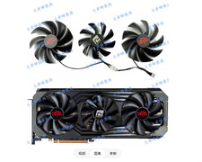 For POWERCOLOR News RX6700XT 6750XT 6800 6800XT 6900XT Red Magic Graphics Fan