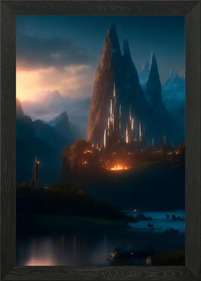 Fantasy World Gerahmtes Wandbild Poster Leinwanddruck Bild