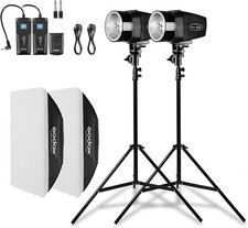Godox 2x K-150A Strobe Light Kit 180W Studio Light Kit for Photography NEW