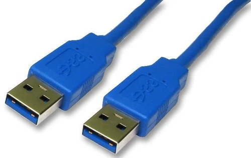 PRO SIGNAL - Câble USB 3.0 A Mâle à Mâle, 1m Bleu