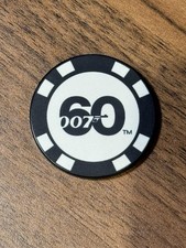 Pinewood Studios James Bond 007 Poker Chip 60th Anniversary