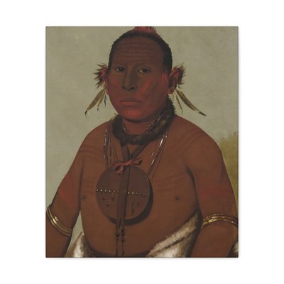 George Catlin - Wa-sáw-me-saw, Roaring Thunder - Canvas Wall Art