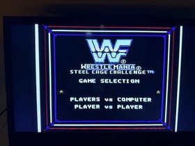 NES Game Lot: WWF King of the Ring, Tag Team, WCW, WWF Steel Cage + Manual