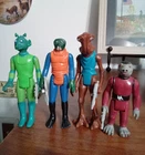 Vintage Star Wars 1978 Greedo Walrusman Hammerhead Snaggletooth Complete Figures