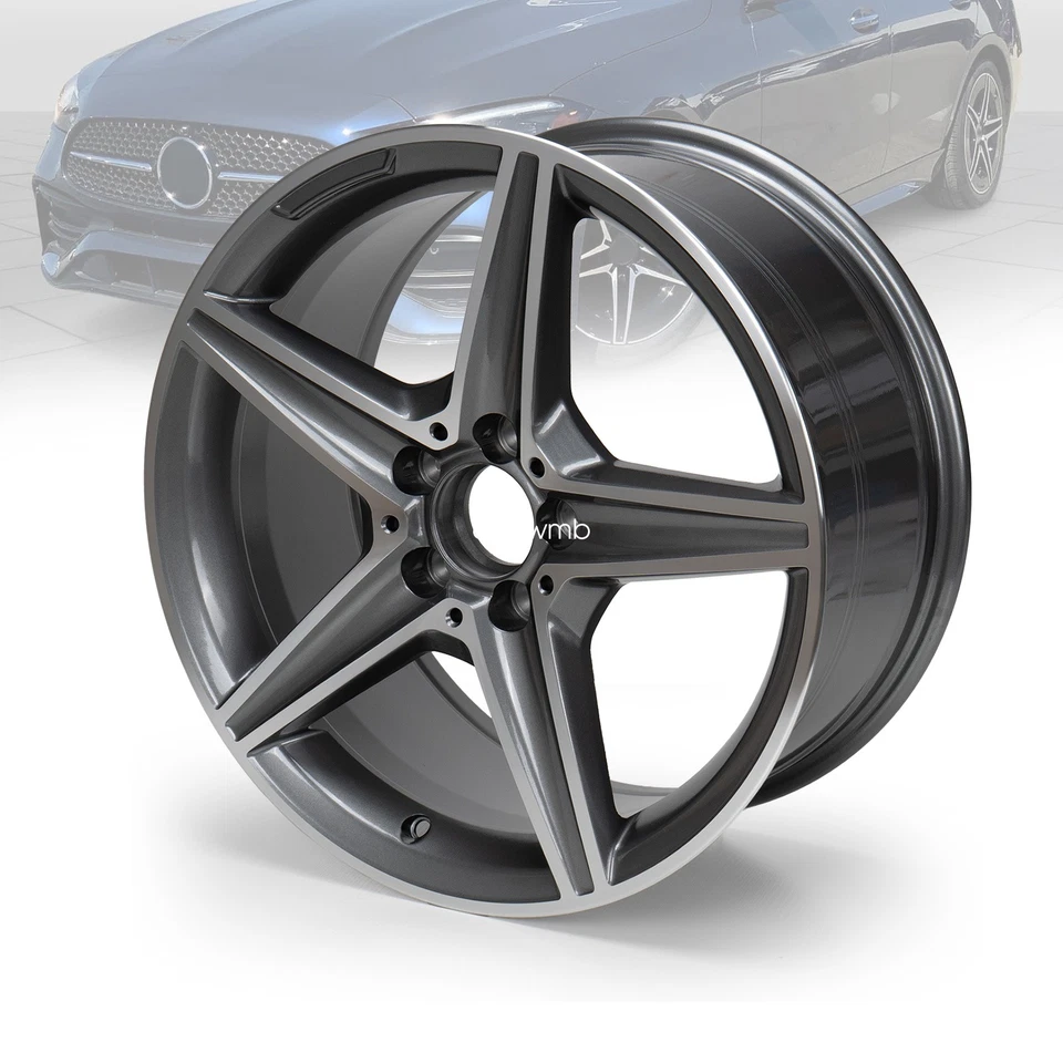 Llanta de repuesto de aleación de 18" x 8,5 nueva 2014-2019 para Mercedes Benz CLA250 Foto 2 de 4