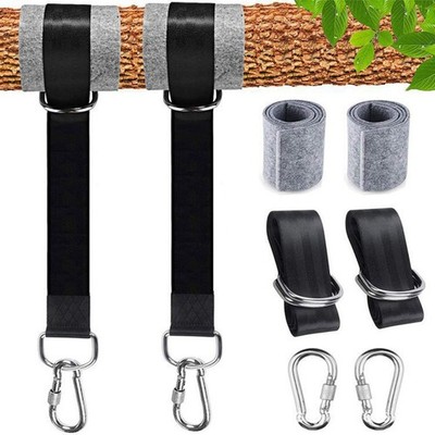 Baumschaukel Gurte Kit Schwerlast Nylon mit Karabinern unterstützt 2200LB Laste