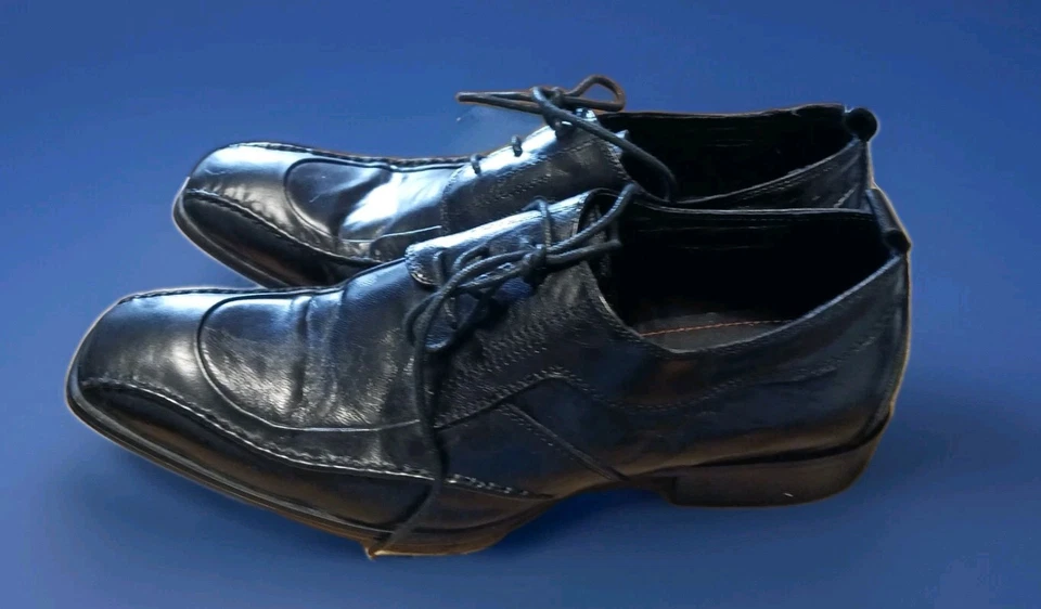 Zapatos de vestir Oxford vintage Robert Wayne frescos para hombre negros talla 11 Foto 4 de 4