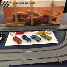 Custom Revell 1/32 Slot Car Set - Working As Shown With 4 Vintage 1960's Cars