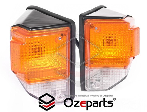 Pair LH+RH Corner Light Indicator Lamp For Toyota Landcruiser 70 Series 85~99 - Picture 5 of 5
