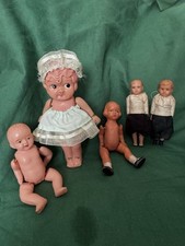 Antique/Vintage Group of Five Celluloid Dolls
