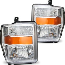 OE Headlight Assembly Set for 08-10 Super Duty F-250 F-350 F-450 F-550 LH RH