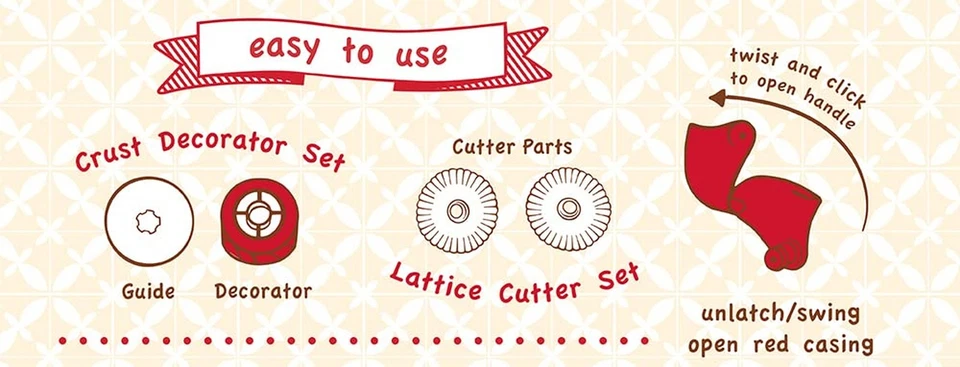 Talisman Designs Pastry Wheel Decorator & Cutter Set | Dishwasher Safe & Food... - Image 4 of 4
