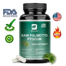 Saw Palmetto with Pumpkin Seed Oil - Supports Prostate Health & Hair Growth