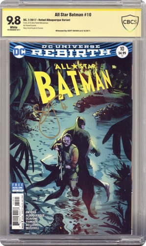 All Star Batman #10B Albuquerque Variant CBCS 9.8 SS Scott Synder 2017