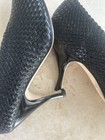 Tory Burch Black  woven leather pumps Heels 9.5 — photo 4