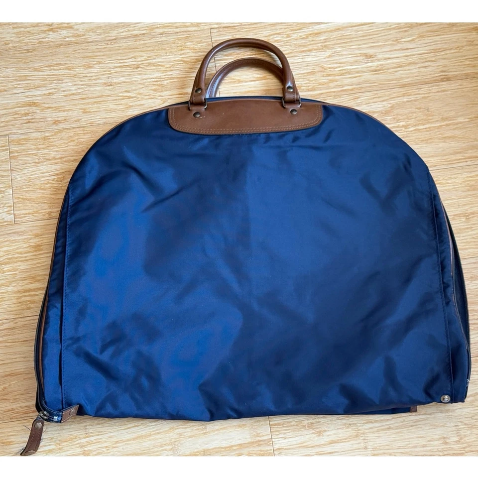 Vintage Ace Co. Ltd. Japan Garment Bag w Hangers Nylon Lightweight Vinyl Trim Foto 3 de 4