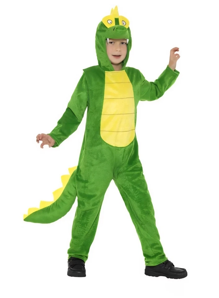 smiffy's 豪华鳄鱼服装 儿童 绿色 男女皆宜 尺寸 L 全新 — 第 4/4 张图片