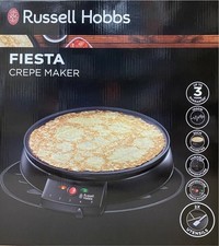 Russell Hobbs Electric Pancake Crepe Maker, 12” 1000W Non-Stick Plate 20920