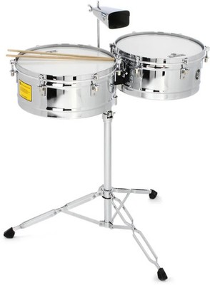 Latin Percussion Matador 14'' and 15'' Timbales - Chrome