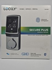 Lockly Secure Plus Deadbolt Smart Door Lock 3D Fingerprint Bluetooth Alexa